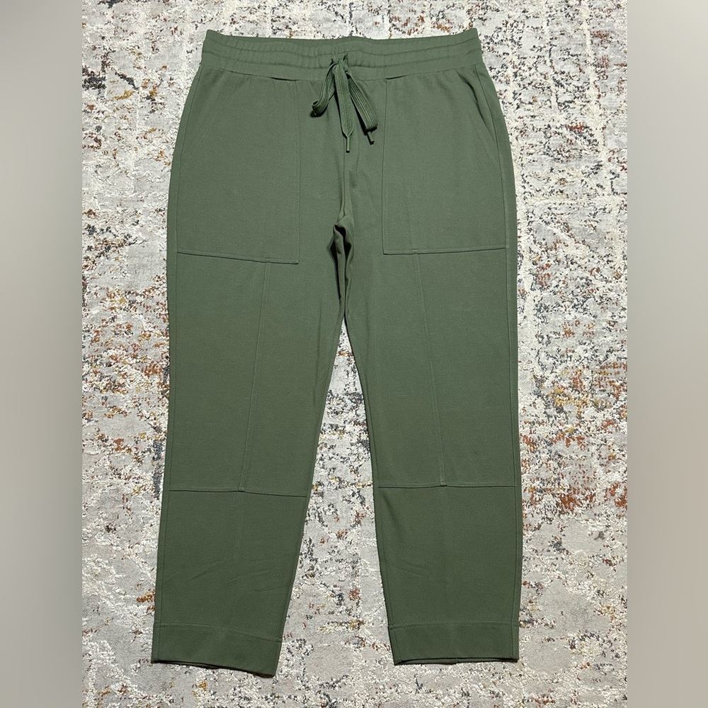 CABI Everyday Lounger Jogger Pants size Large olive green rayon nylon blend EUC - Picture 13 of 13